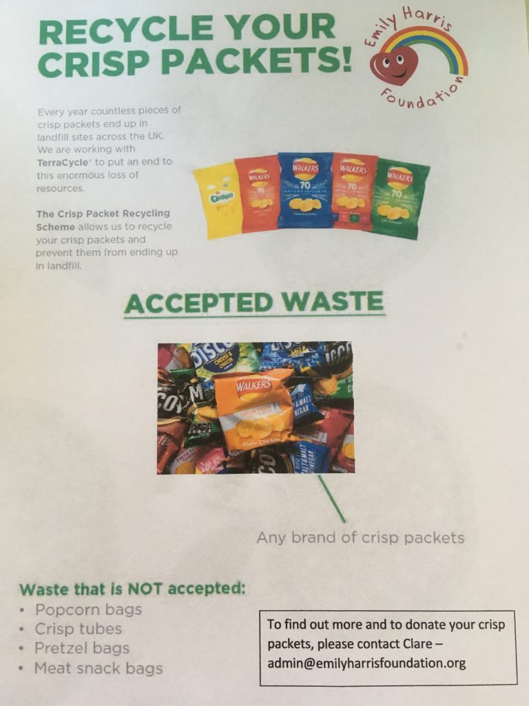 Crisp Packet Recycling Scheme Emily Harris Foundation